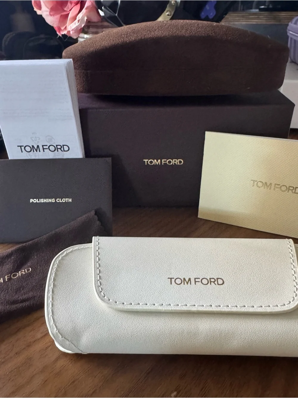 Tom Ford TF5971-B 2-in-1 Eyeglasses + Magnetic Sunglass Clip – Black/Gold